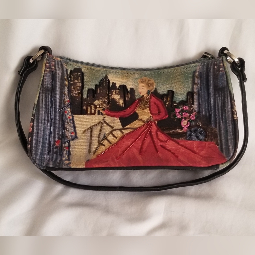 Vintage Frankie & Johnnie Beaded Front Accent Purse / Bag -Excellent Condition